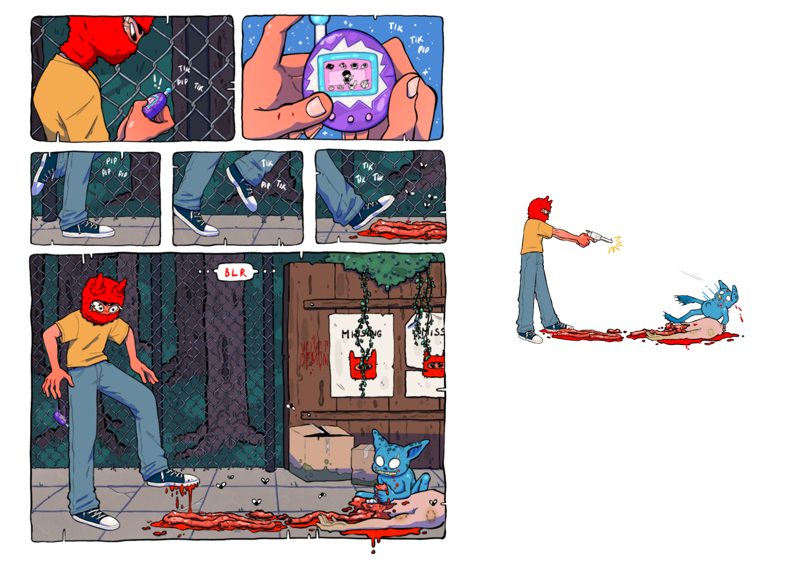 En Short comic of my OC Zero Es Cómic corto de mi OC Zero.